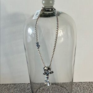 Jessica Simpson Silver Charm Necklace